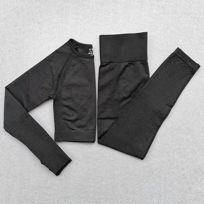 2/3/5PCS Energy Seamless Yoga Set Women Workout Set Sportswear Fitness Clothes for Women Clothing Gym Leggings Sport Suit