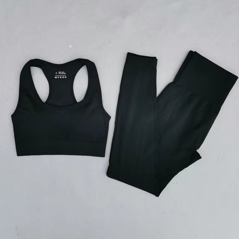 2/3/5PCS Energy Seamless Yoga Set Women Workout Set Sportswear Fitness Clothes for Women Clothing Gym Leggings Sport Suit