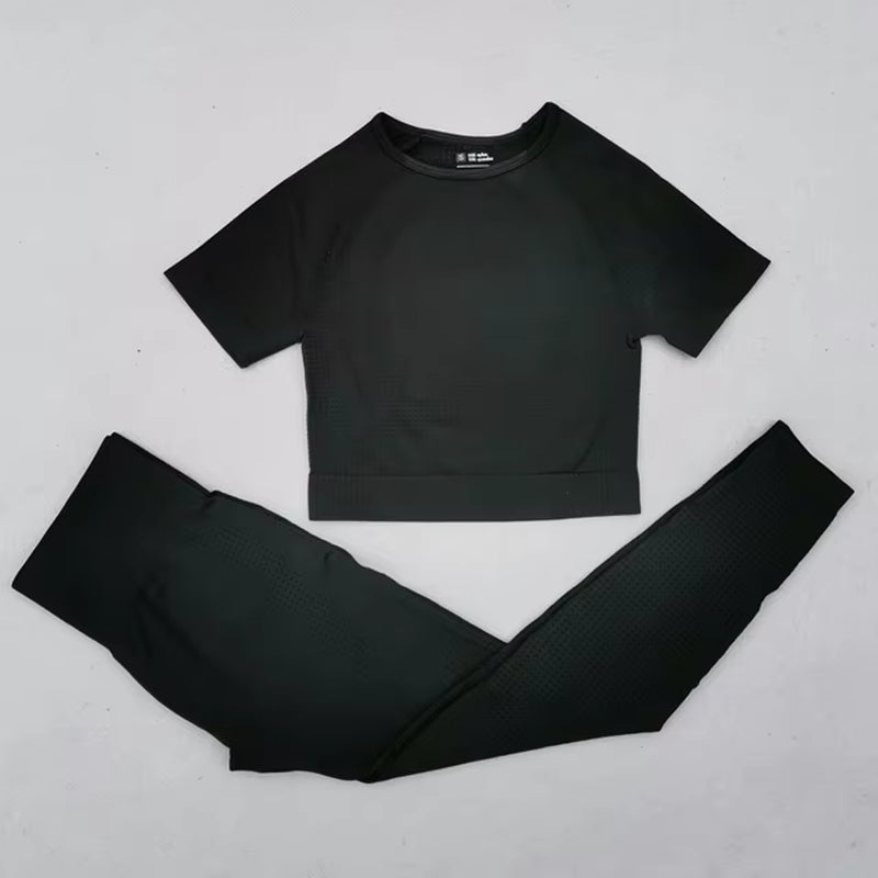 2/3/5PCS Energy Seamless Yoga Set Women Workout Set Sportswear Fitness Clothes for Women Clothing Gym Leggings Sport Suit